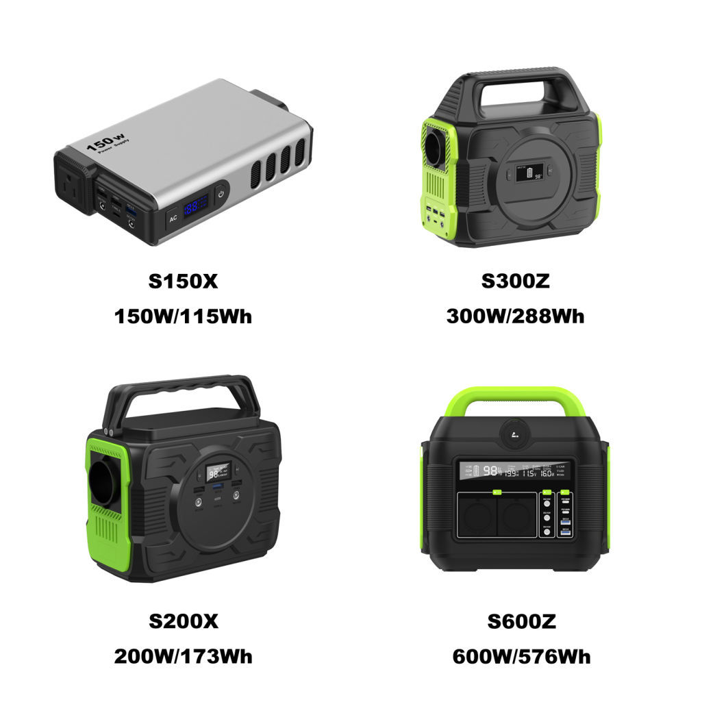 600W Multifunction Portable Solar Power Energy Storage System with Adapter and Solar Power Bank