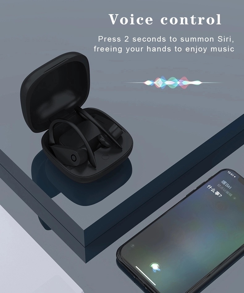 2019 Newest Wireless Tws Bluetooth 5.0 Earbuds (with wireless charging charger case)