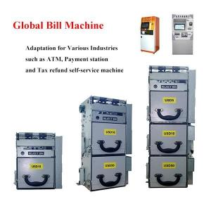 China Cash Bill Bill Dispenser Machine World Wide Denomination Dispensing Front Back on sale 