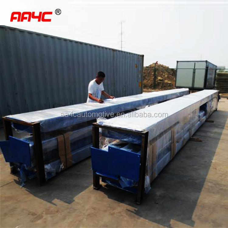 AA4C 20T 30T 40T hydraulic heavy duty bus truck lift wireless movable 4 post truck lift combined type bus ramp