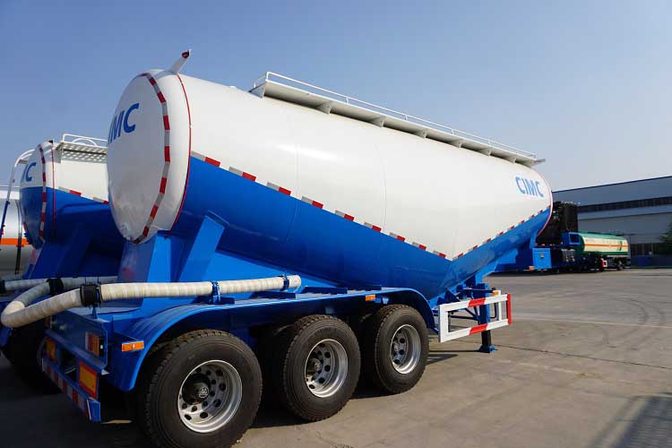 45cbm Cement Bulk Carrier Tanker Trailer for Sale with Work-CIMC