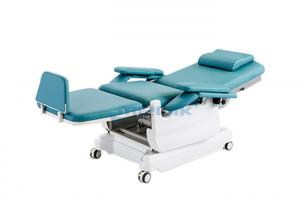 Electric Medical Outpatient Dialysis Phlebotomy Chair 4 Section On
