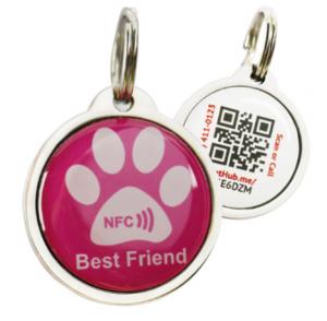 China 13.56MHZ Anti Lost RFID Pet Tag QR Code 213 EpoxyFor Dog Cat on sale 