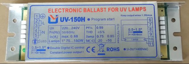 H Shape Germicidal Lamp Electronic Ballast For UV Lamps 150W 0