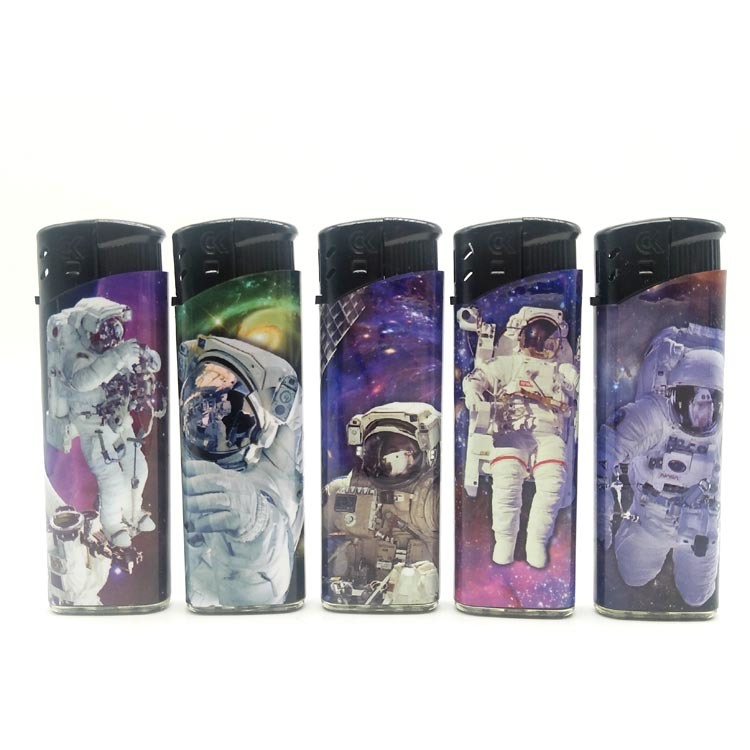 Cr Wholesale Promotional Electronic Gas Torch Lighter with Frost Painting