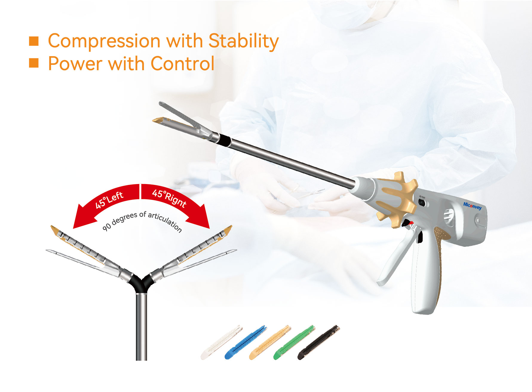 Miconvey Stapler Surgery - Disposable Powered Endoscopic Linear Stapler