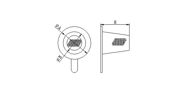 Temporary Basket Strainer Drawing