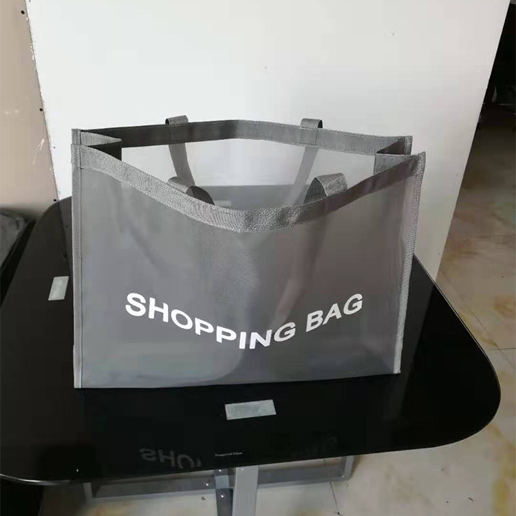 Promotional Customized Large Capacity Foldable Nylon Mesh Market Shopping Bag For Carry