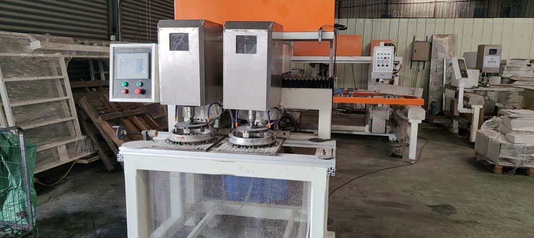 PLC Control Double Heads Glass Hole Drilling Machine for Gas Stoves Glass Drilling Machine
