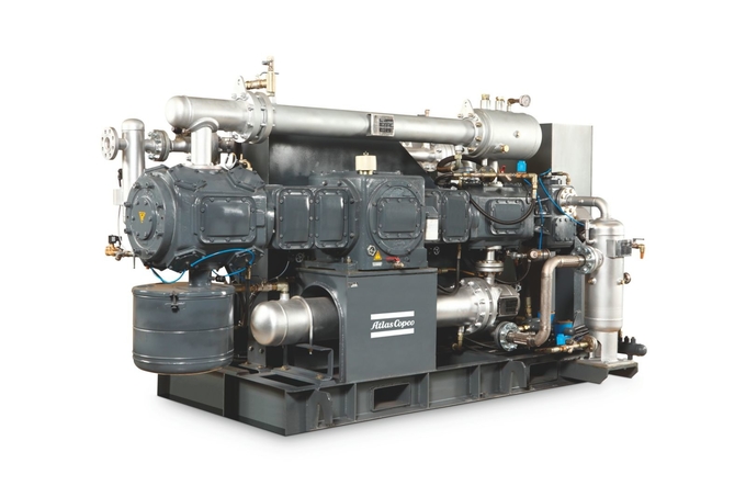 P High Pressure Reciprocating Piston Air Compressor Atlas Copco 42bar Pressure 1