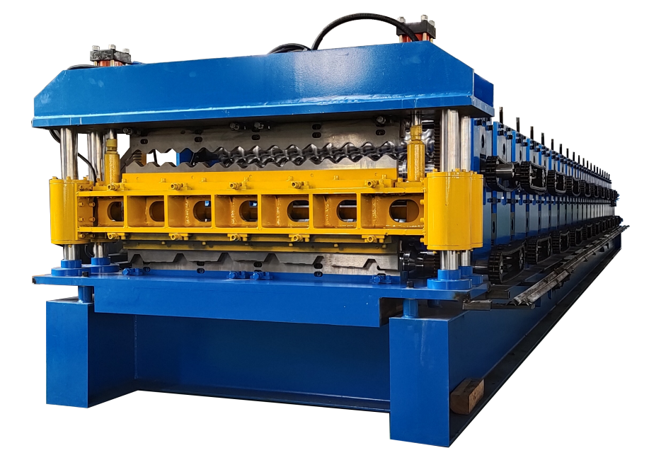 Double layer metal roofing machine