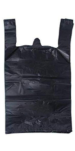 black plastic bags