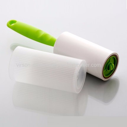 Adhesive Lint Remover Roller with spiral Cut paper