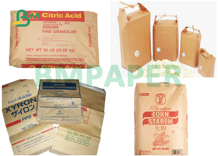 Wood Pulp 80Grams 90Grams Sack Cement Paper Roll For Packaging 