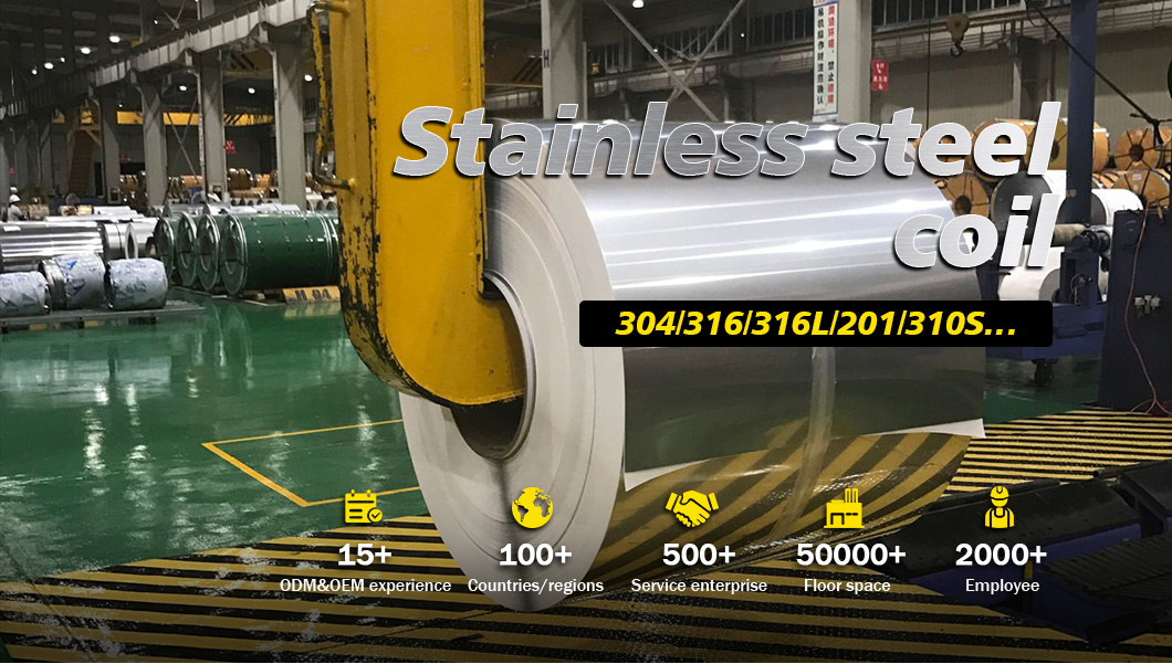 Factory Price Cold Rolled Hot Rolled 0.3-6mm 201 J1 J2 J3 J4 Stainless Steel Coil