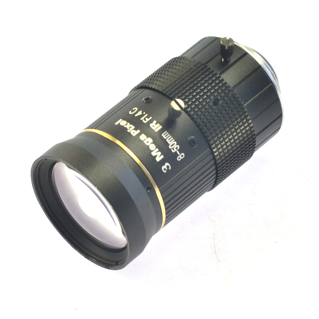manual iris lens, 3MP 8.5-50mm lens, HD resolution lens, no distortion lens