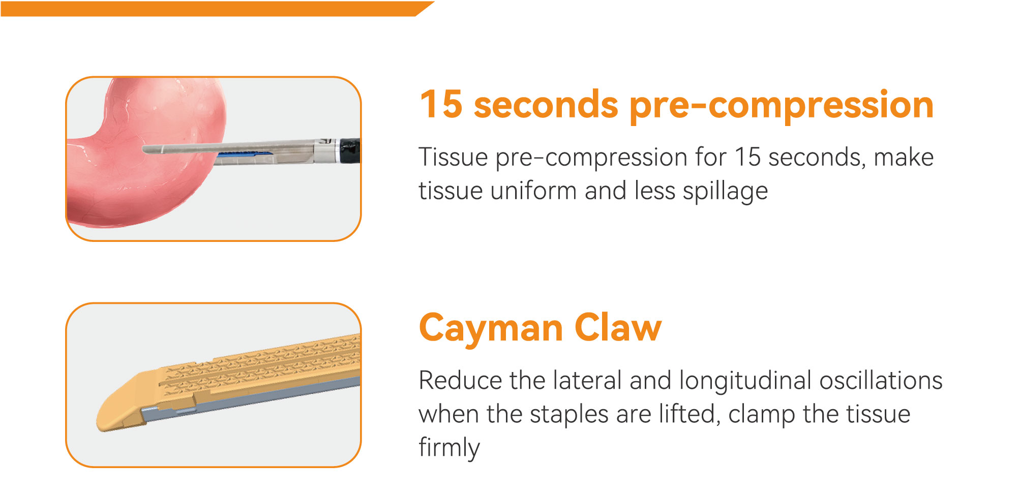 Disposable Stapler Reloads With Cayman Claw-Miconvey Medical