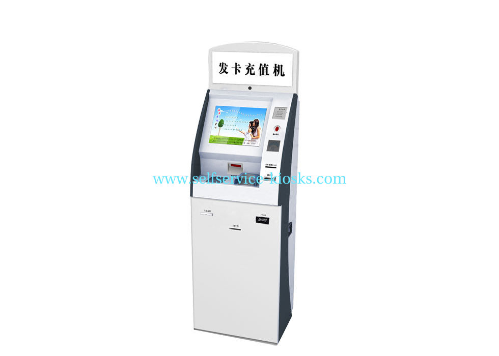 China Bill Paymentcard Dispenser Kiosk With Card Reader, Rf Reader, Fingerprint Scanner for Retail / Ordering supplier