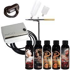 China Double Action Professional Airbrush Tanning Kit for Producing Golden Brown Tan for Tattoo on sale 