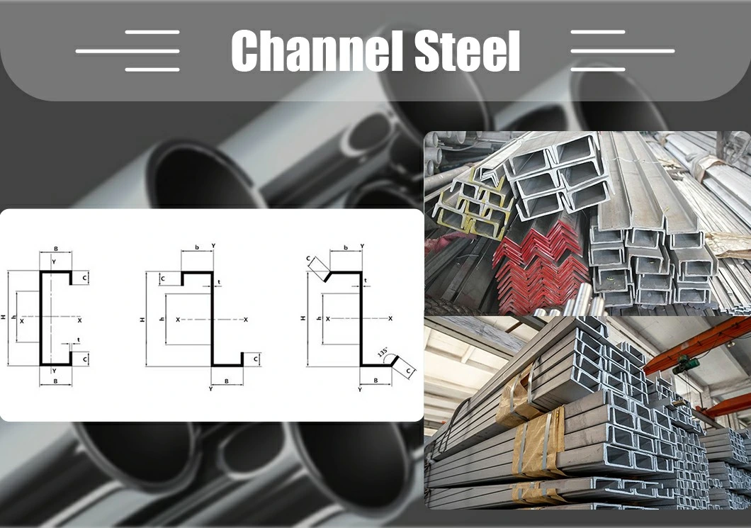 ASTM JIS AISI S275jr S235jr S355j0 Hot Rolled/Cold Bended Carbon Mild Structural C/U Channel Structural Steel C Channel Steel Beam Steel Channel