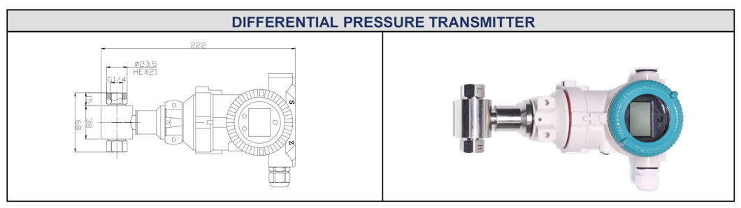 Differential Pressure Transmitter Low Range for Petroleum Chemical Industry