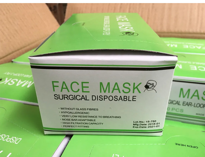 Wholesale Custom Disposable 3ply Pink Face Mask