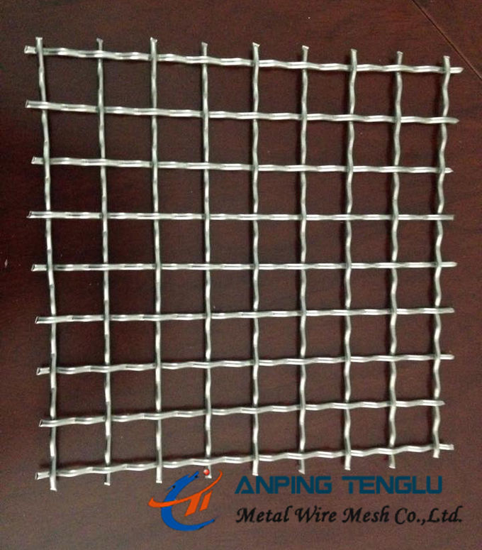 2.0-3.5mm Wire 5-30mm Aperture, Crimped Wire Mesh Used as Machine Guards