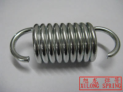 6mm wire bright zinc coating tension spring for plastic extruding machine