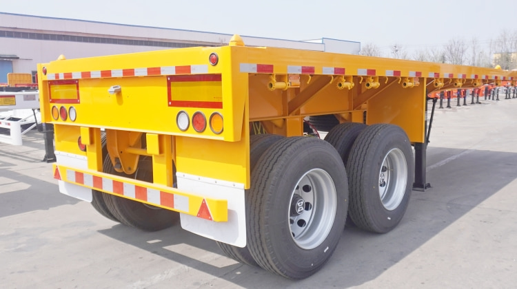 20 Foot Flatbed Trailer for Sale in Jamaica | 2 Axle 20 Ft Flatbed Trailer | CIMC Trailers for Sale