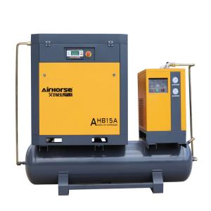 China Airhorse Screw Air Compressor combined with air dryer tank and air filter 11kw 8bar 10bar on sale 