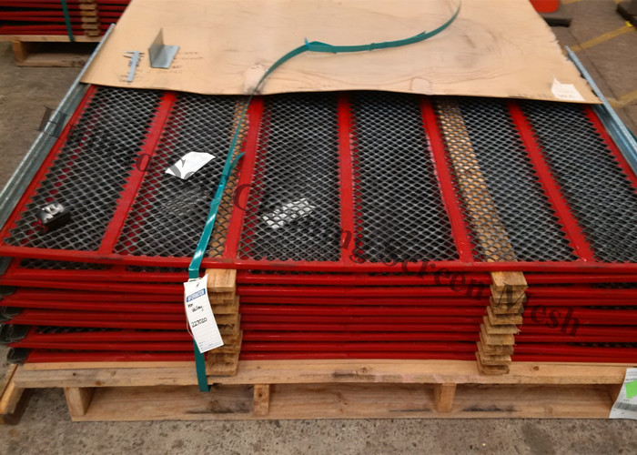 316L SS Self Cleaning Wire Screen With Polyurethane Stringer 35mm For Quarry Equipment