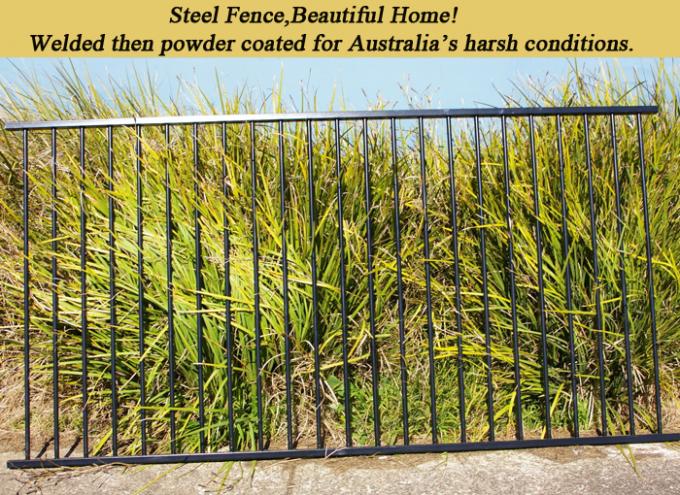 2.4m Decorative Steel Panel Fence Spear Pressed With Australia Style