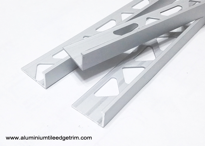 L Angle Aluminium Tile Edge Trim Matt Silver