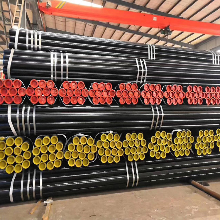 API5L ASTM A333 Gr. 6 Mild Carbon Low Temperature Seamless Steel Pipe with Black Painted on Sale