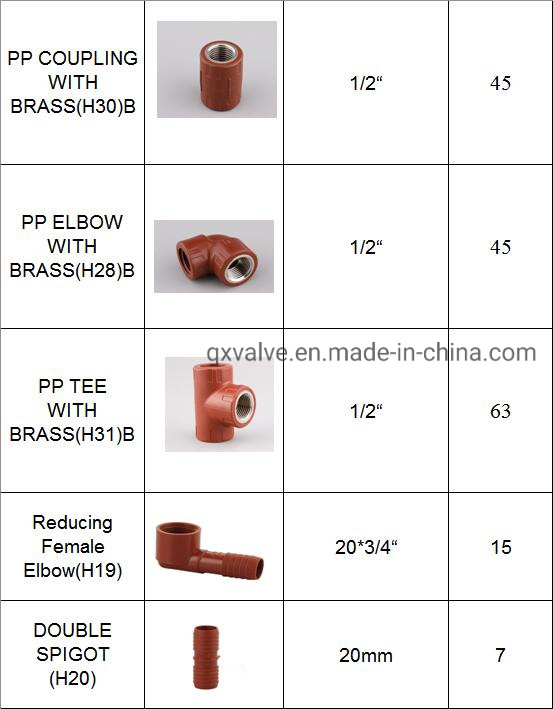 Factory Supply High Pressure Female Reducer Sanitary Fitting Pph Plumbing Fitting