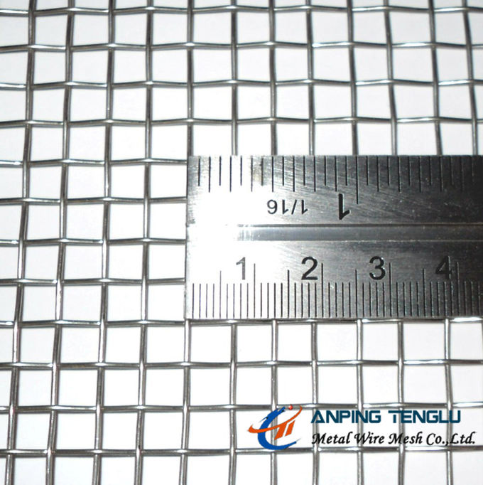SS, Cu, Al Material Single Intermediate Crimped Wire Mesh, 4Mesh 0.6-3mm Wire