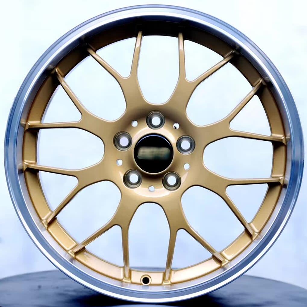 STL10 Like BBS Style Classic Custom Forged 18 Inch Wheels Matte Yellow 
