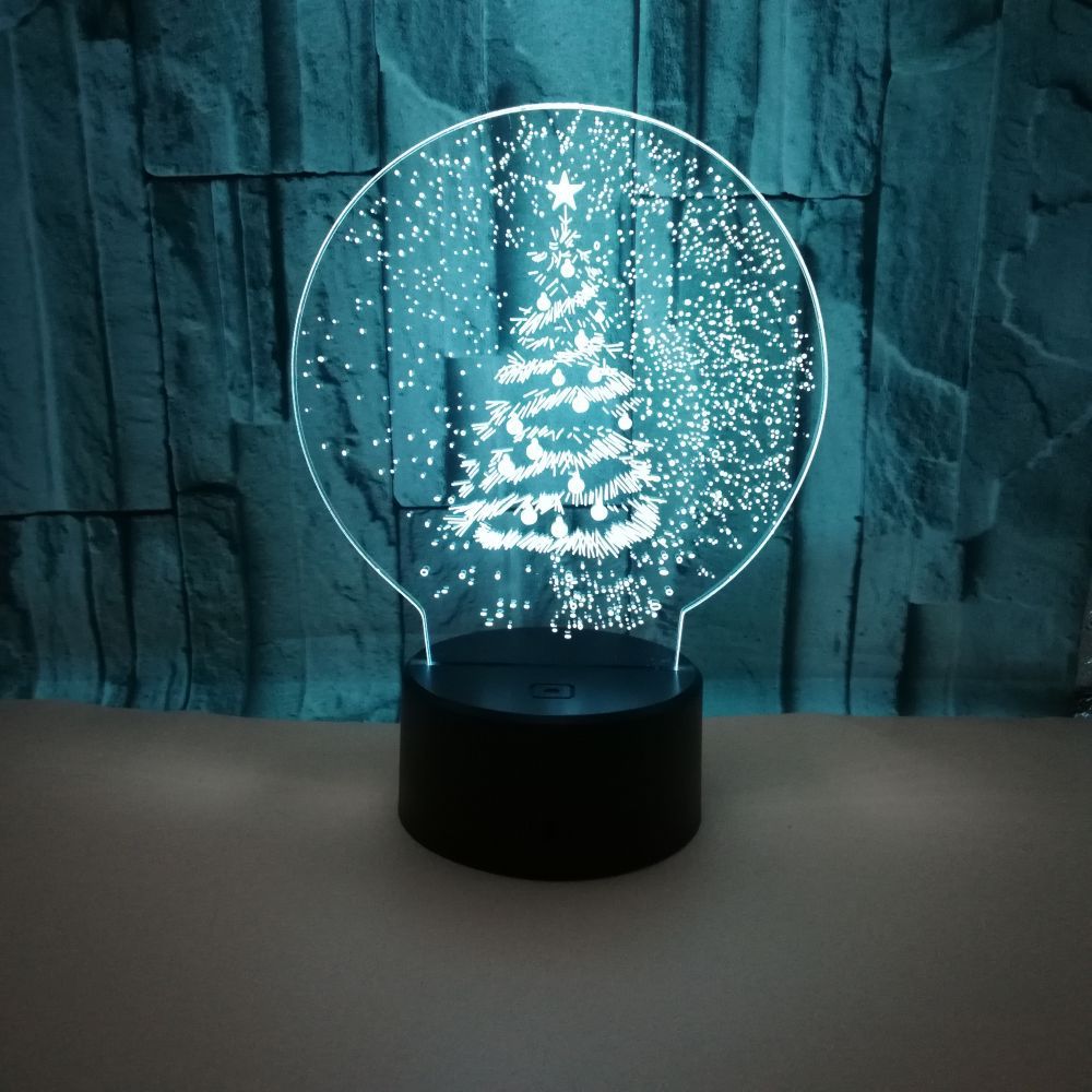 Christmas Gift 3D Night Lights Christmas Tree LED Lights Home Decor Lights Small Table Lamps