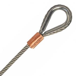 wire-rope terminating splicing 316 stainless Wire thimble for boat rigging