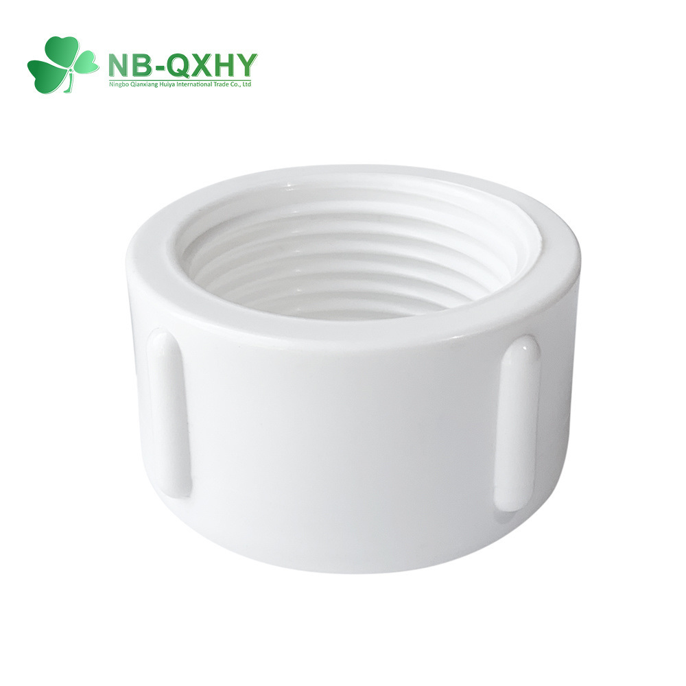 China UPVC PVC BSPT British Standard Pipe Fitting End Cap with Female Thread