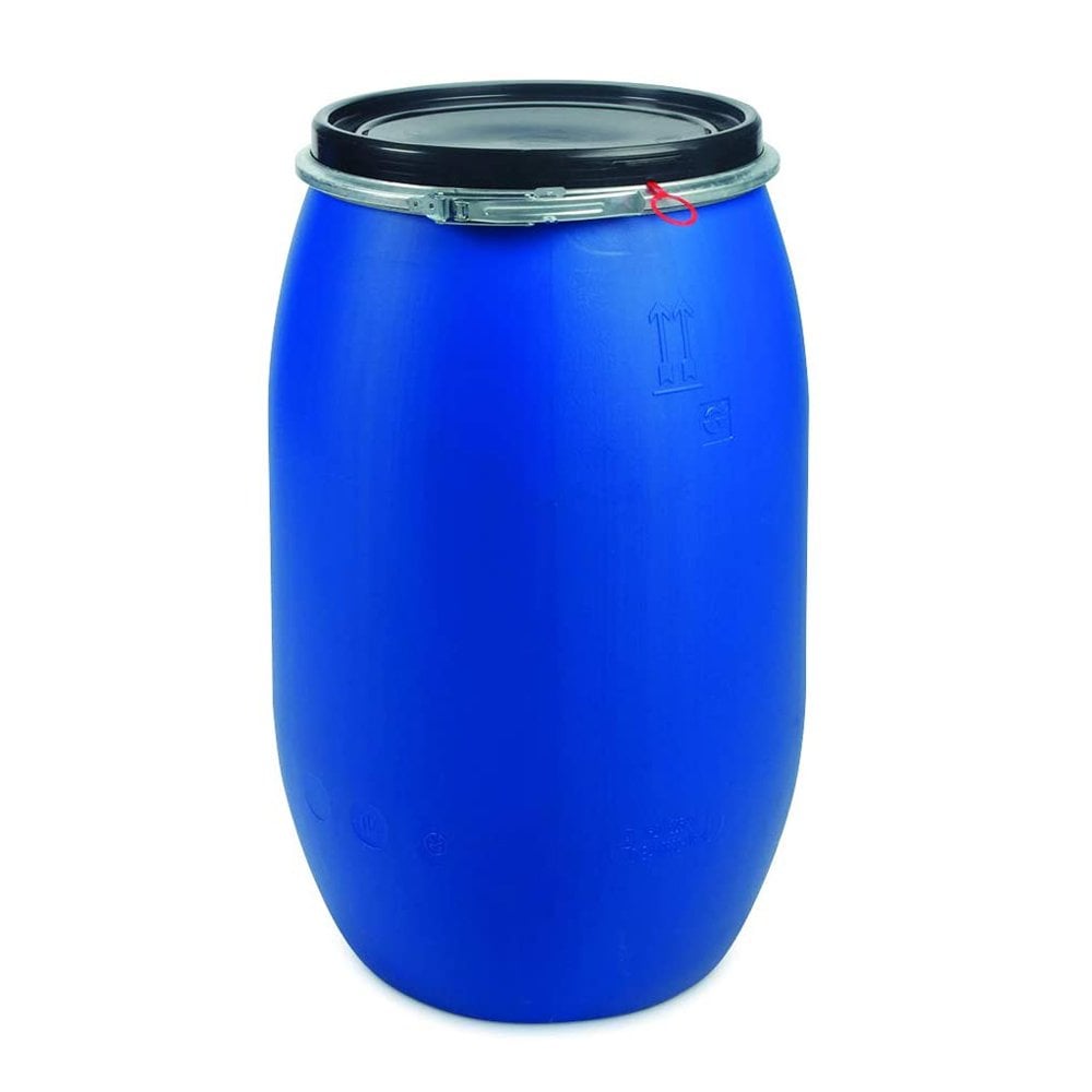 Item # PDO0055GB40002, 55 Gallon Blue Plastic Open Head Drum, Food ...