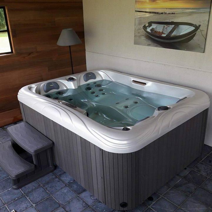 5 Persons Hydrotherapy Spa Hot Tubs Square Size Bathtub For Massage 7
