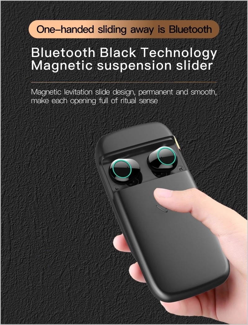 Bluetooth 5.0 True Wireless Earbuds G09 New Tws Ipx7 Waterproof Wireless Headphone (Dual USB 5000mAh power bank charging Case, support Android Type-C input)