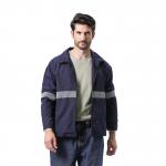 3 1 Twill FR Winter Jacket With Reflective Tape EN11611 Aramid 3A