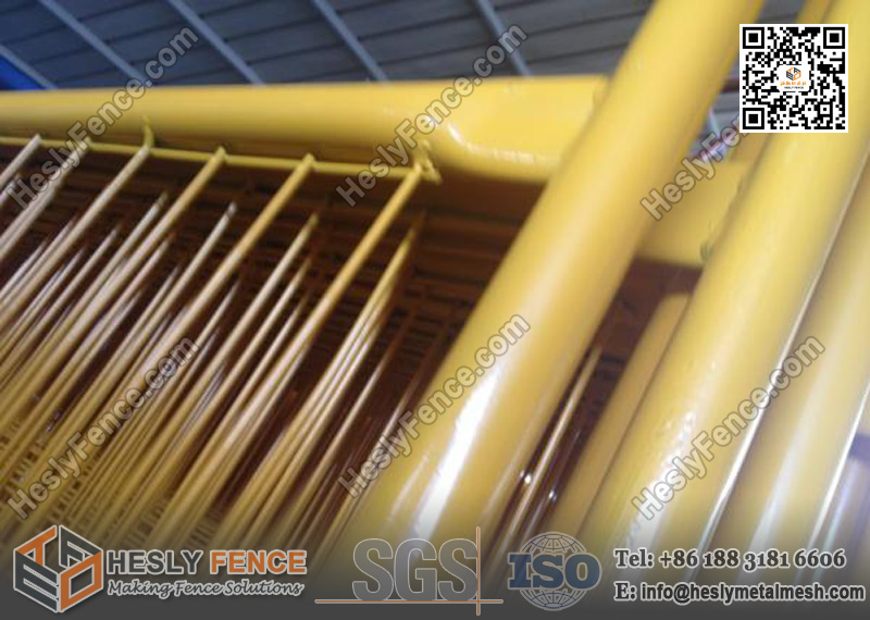 Yellow temp fencing panels China Factory