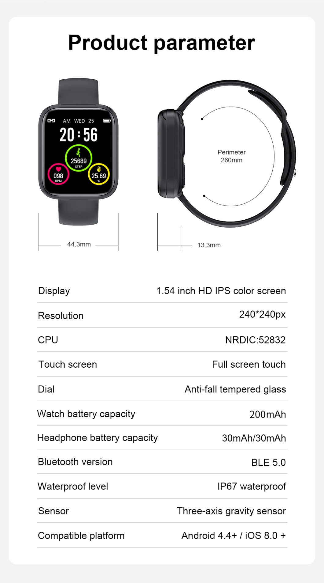 Programmable Wearable Health Monitoring X5 Lemfo Lem-D Heath-Fitness Smartwatch Smart Watch Earbuds 2 in 1 Bracelet Earphones