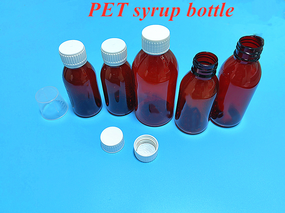 3oz 4oz 4oz 100ml 120ml 150ml Pet Container Round Cough Syrup Bottle Medicine Liquid Oral Bottle