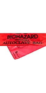 bench-top biohazard bags, autoclavable bags