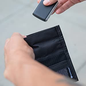 leather phone case best travel security block gps rfid wallet case phone holder