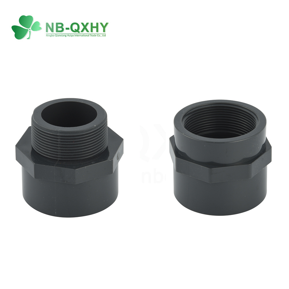 63mm Plastic Water Fitting Connection Joint PVC DIN Standard Male Thread Adapter